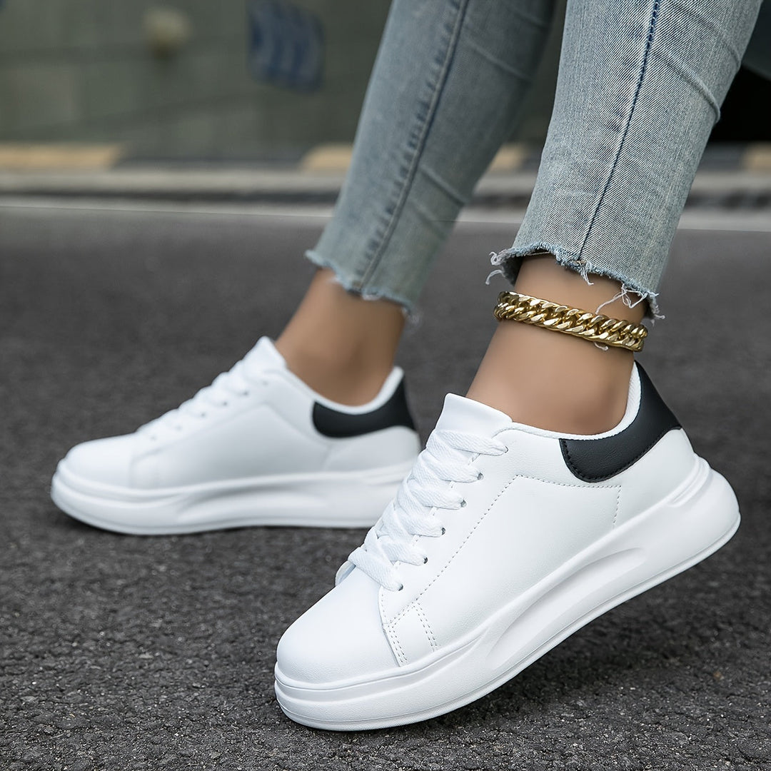Deichma Sneaker - Bequeme weiße Ledersneaker für Damen