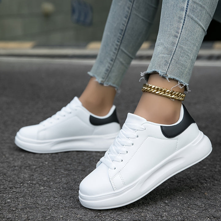 Deichma Sneaker - Bequeme weiße Ledersneaker für Damen