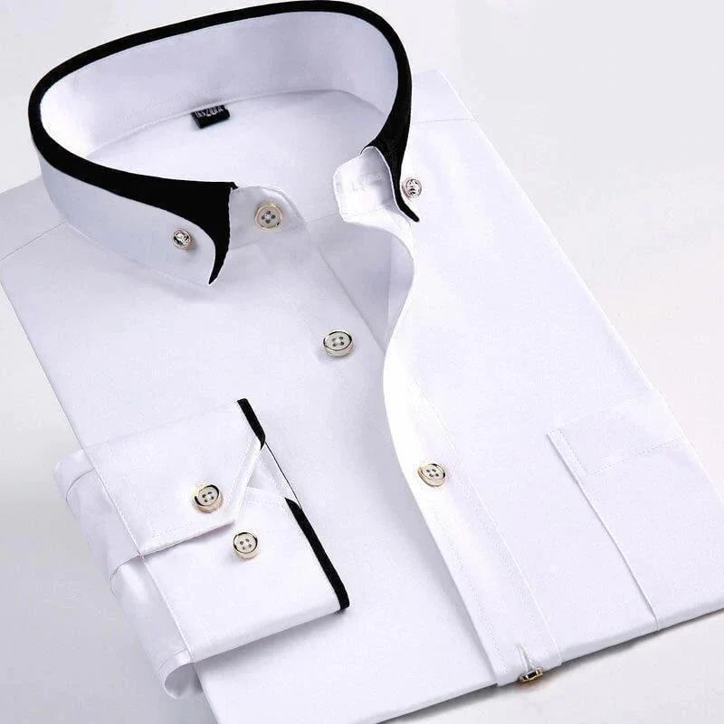 Gents Hemd | Klassisches Stretch Langarmhemd für Männer
