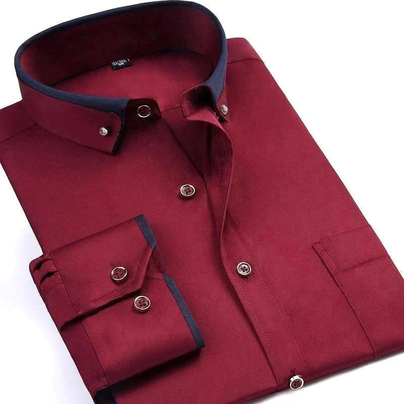 Gents Hemd | Klassisches Stretch Langarmhemd für Männer