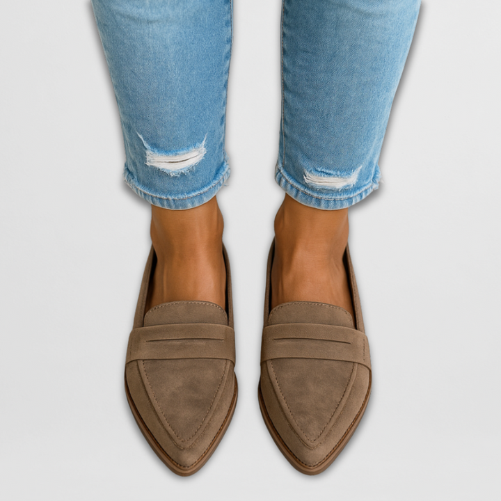 Mokassins für Damen - Elegante Halbschuhe aus Wildleder
