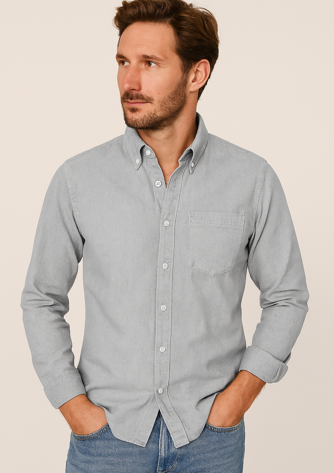 Gents Oxford-Hemd | Luftiges Button-Down Freizeithemd für Herren