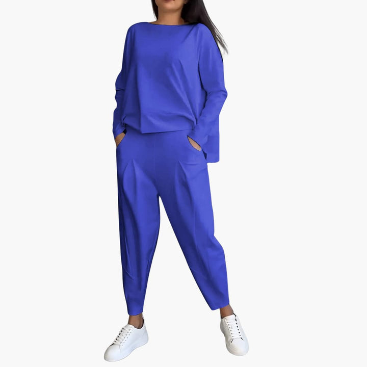 Lucia Twin Set - Bequemes Zweiteiliges Set mit Rundhalsausschnitt