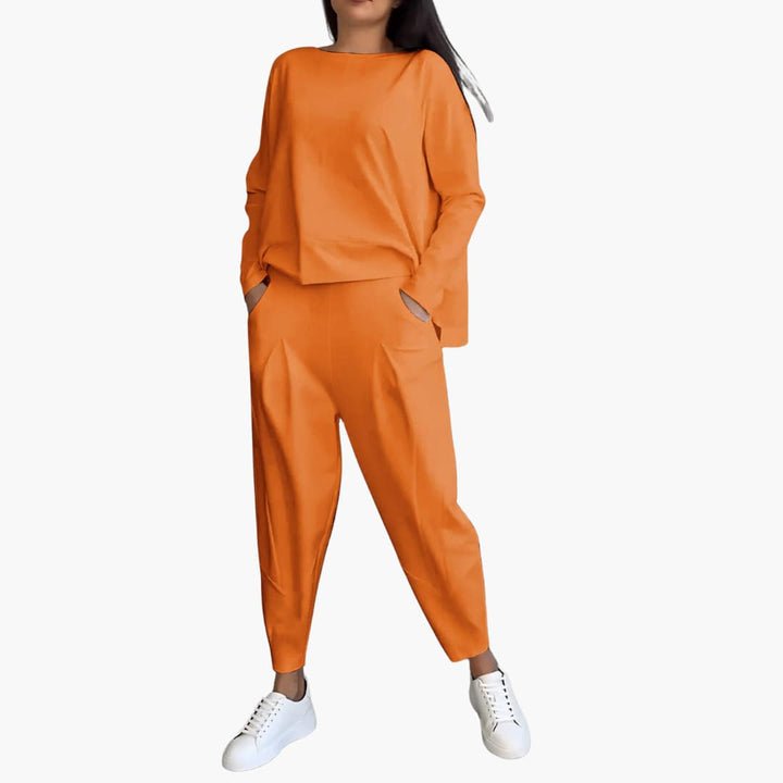 Lucia Twin Set - Bequemes Zweiteiliges Set mit Rundhalsausschnitt