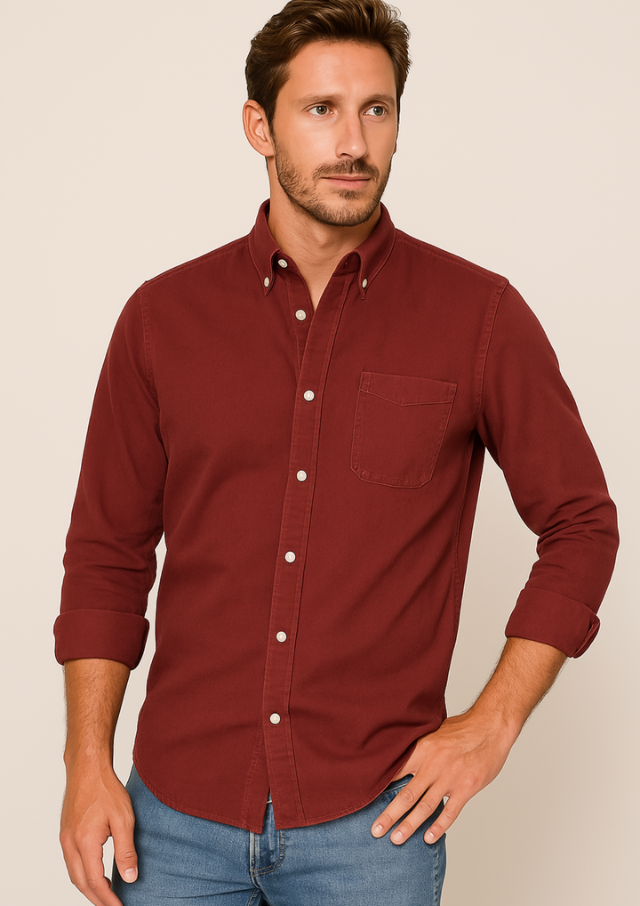 Gents Oxford-Hemd | Luftiges Button-Down Freizeithemd für Herren
