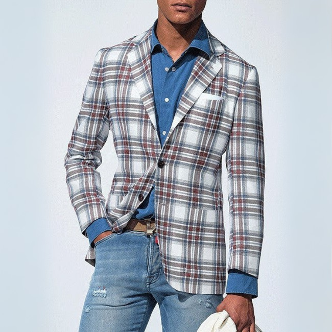 Sakko für Herren - Londoner Blazer mit Karomuster