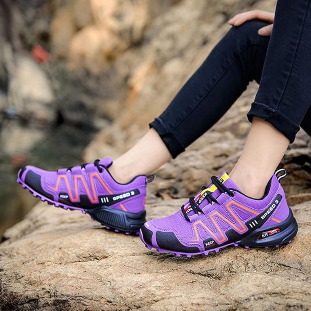 Speed V3 Wanderschuhe - Bequeme Trekkingschuhe mit Ortho Sohle für Damen