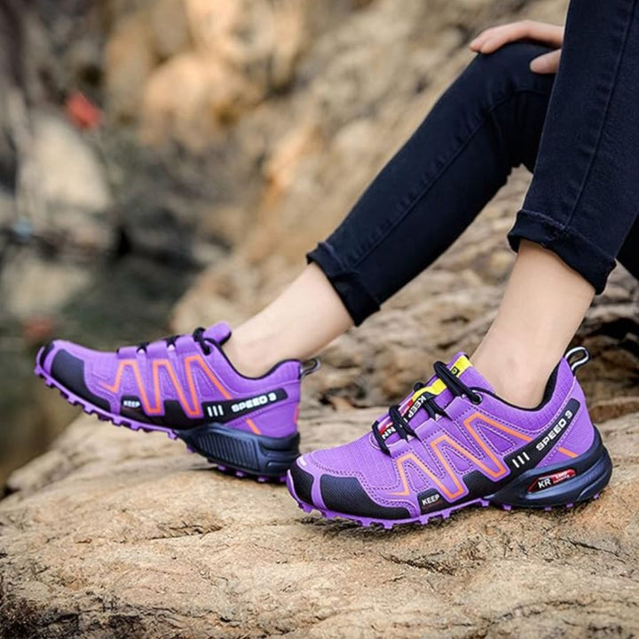Speed V3 Wanderschuhe - Bequeme Trekkingschuhe mit Ortho Sohle für Damen