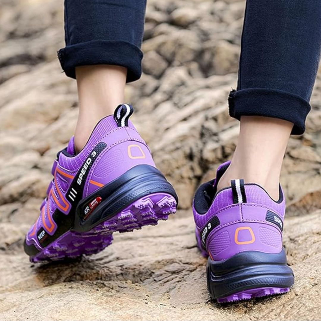 Speed V3 Wanderschuhe - Bequeme Trekkingschuhe mit Ortho Sohle für Damen