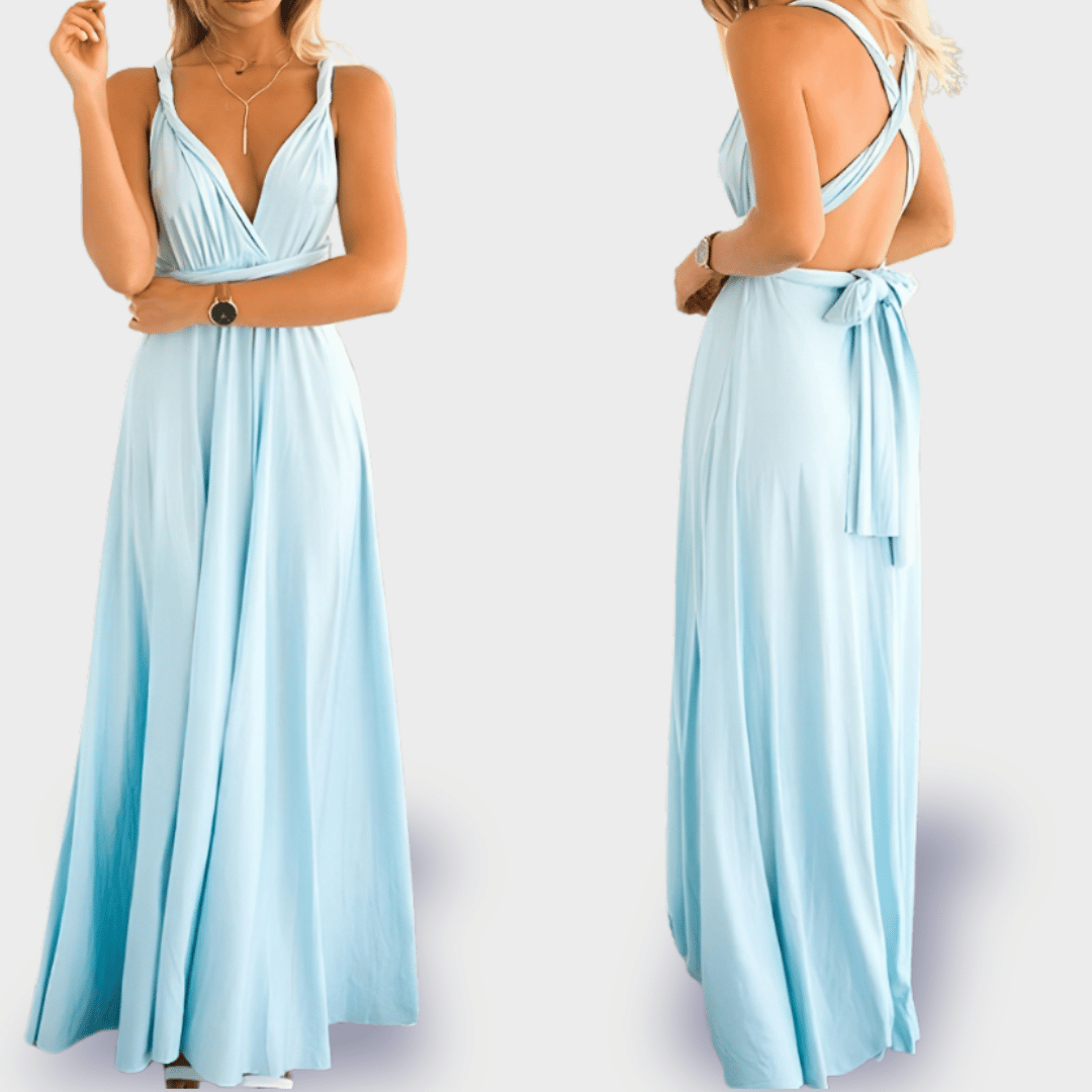 Luna Maxikleid | Hochzeitsgast Kleid aus Premiumstoff für elegante Auftritte
