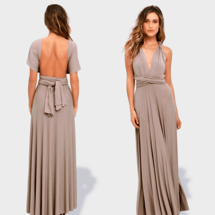Luna Maxikleid | Hochzeitsgast Kleid aus Premiumstoff für elegante Auftritte