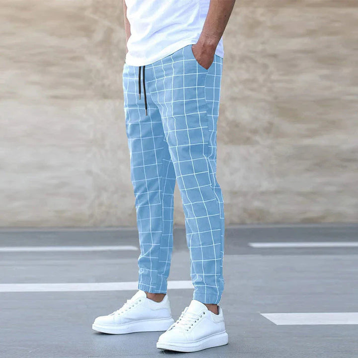 Alex Freitzeithose | Moderne Chino Karo Für Herren