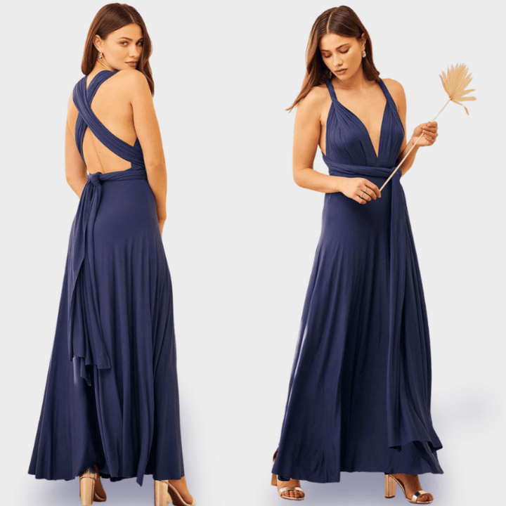 Luna Maxikleid | Hochzeitsgast Kleid aus Premiumstoff für elegante Auftritte