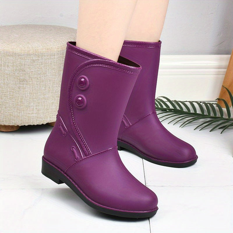Regenstiefel für den Herbst - Stylische wasserdichte Gummistiefel mit Komfort für Damen
