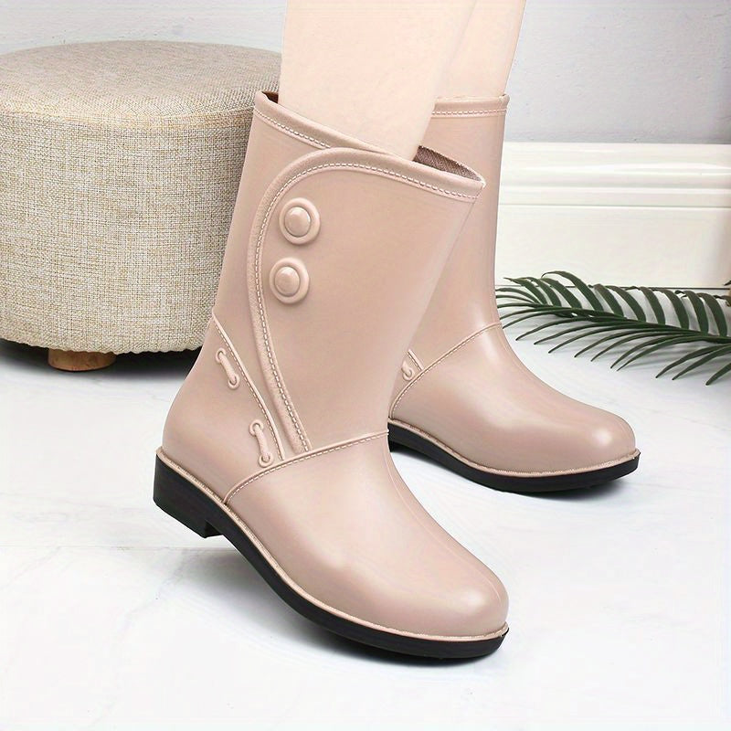 Regenstiefel für den Herbst - Stylische wasserdichte Gummistiefel mit Komfort für Damen