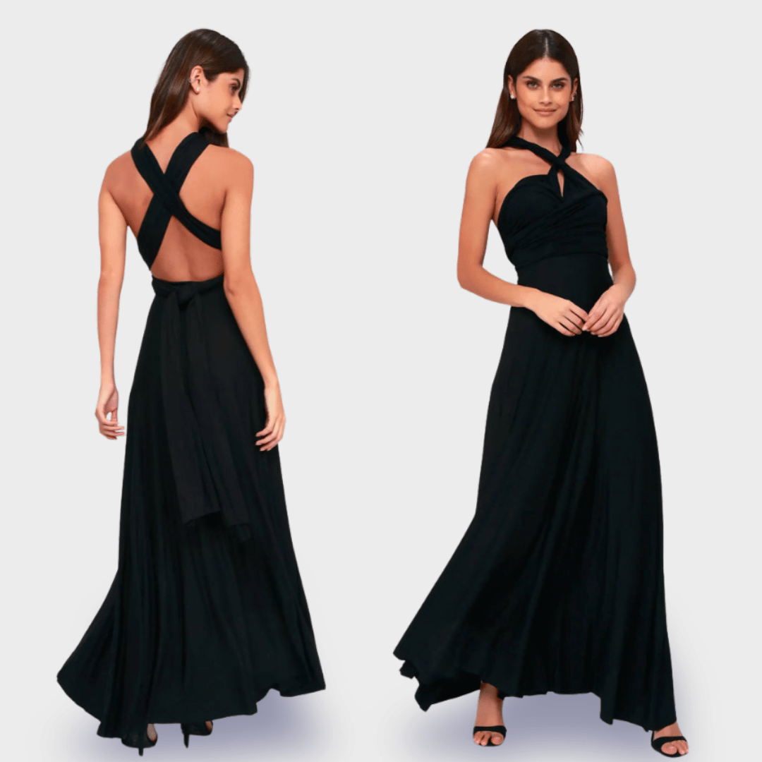 Luna Maxikleid | Hochzeitsgast Kleid aus Premiumstoff für elegante Auftritte