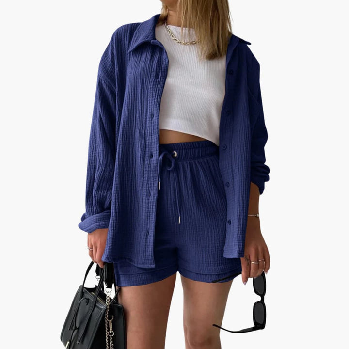 Musselin Zweiteiler - Luftiges Co-ord Set für Sommer