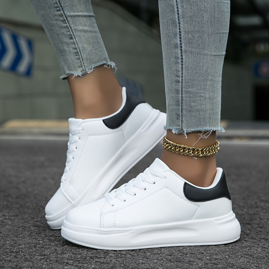 Deichma Sneaker - Bequeme weiße Ledersneaker für Damen