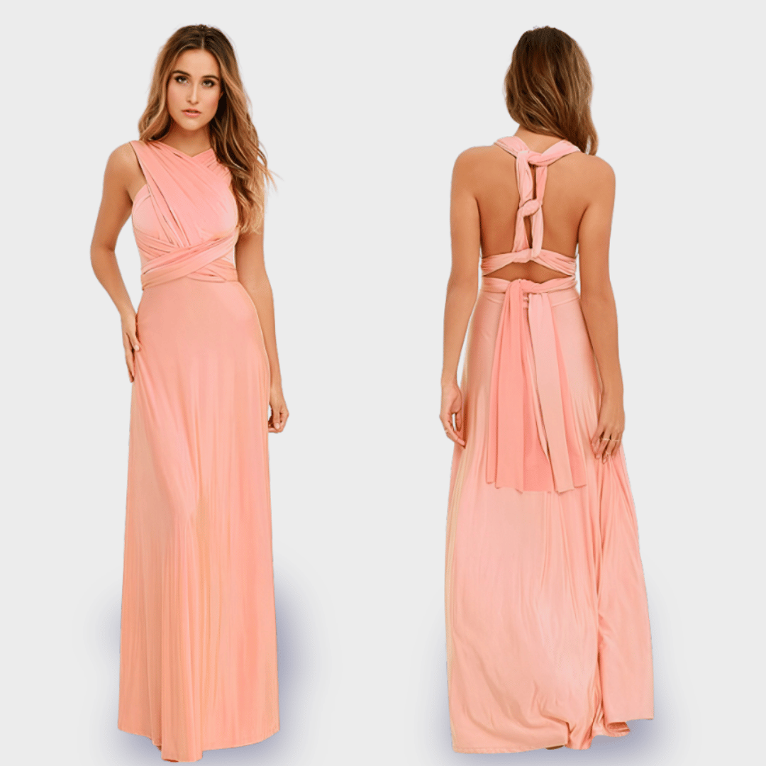 Luna Maxikleid | Hochzeitsgast Kleid aus Premiumstoff für elegante Auftritte