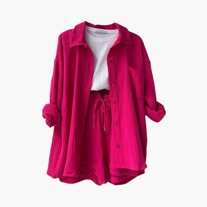 Musselin Zweiteiler - Luftiges Co-ord Set für Sommer