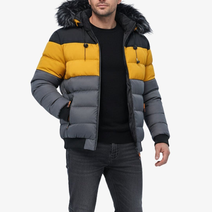 Wellensteiner Winterjacke | Hochwertige Winterjacke für Herren mit abnehmbarem Fellkragen