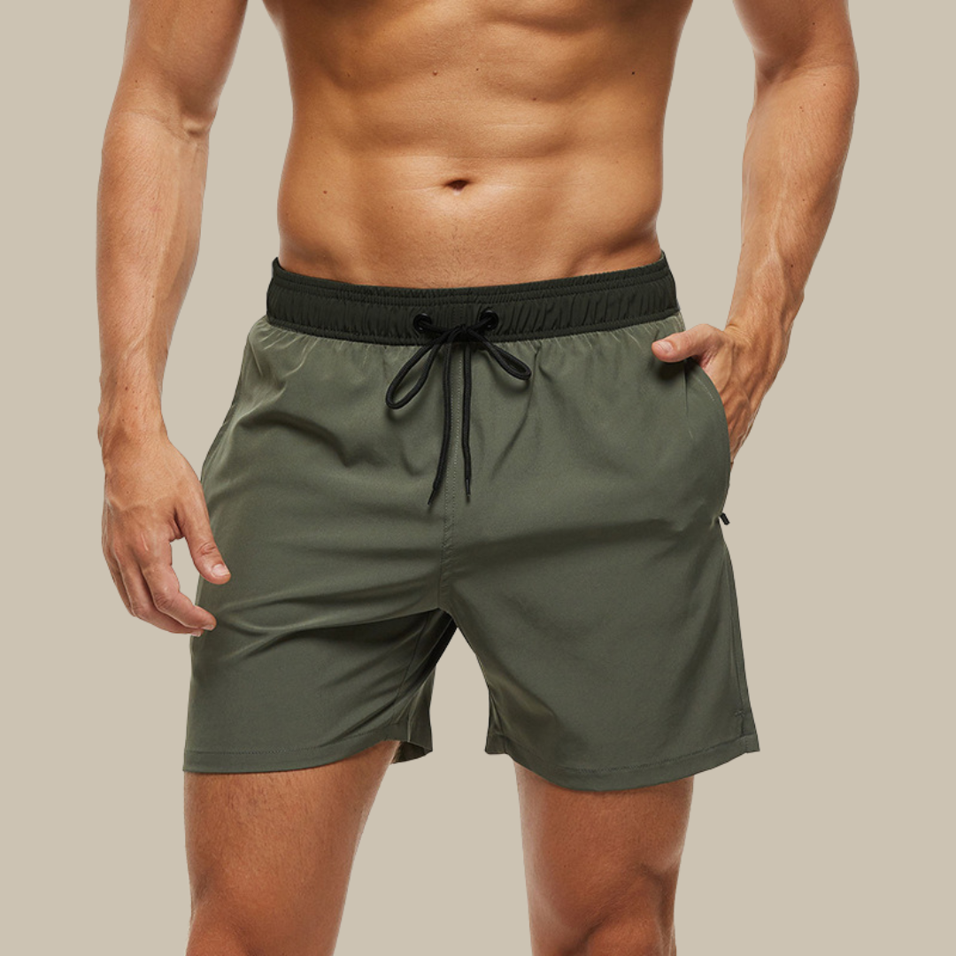Badehose für Herren - Schnelltrocknende Badeshorts mit Stretch für den Sommer