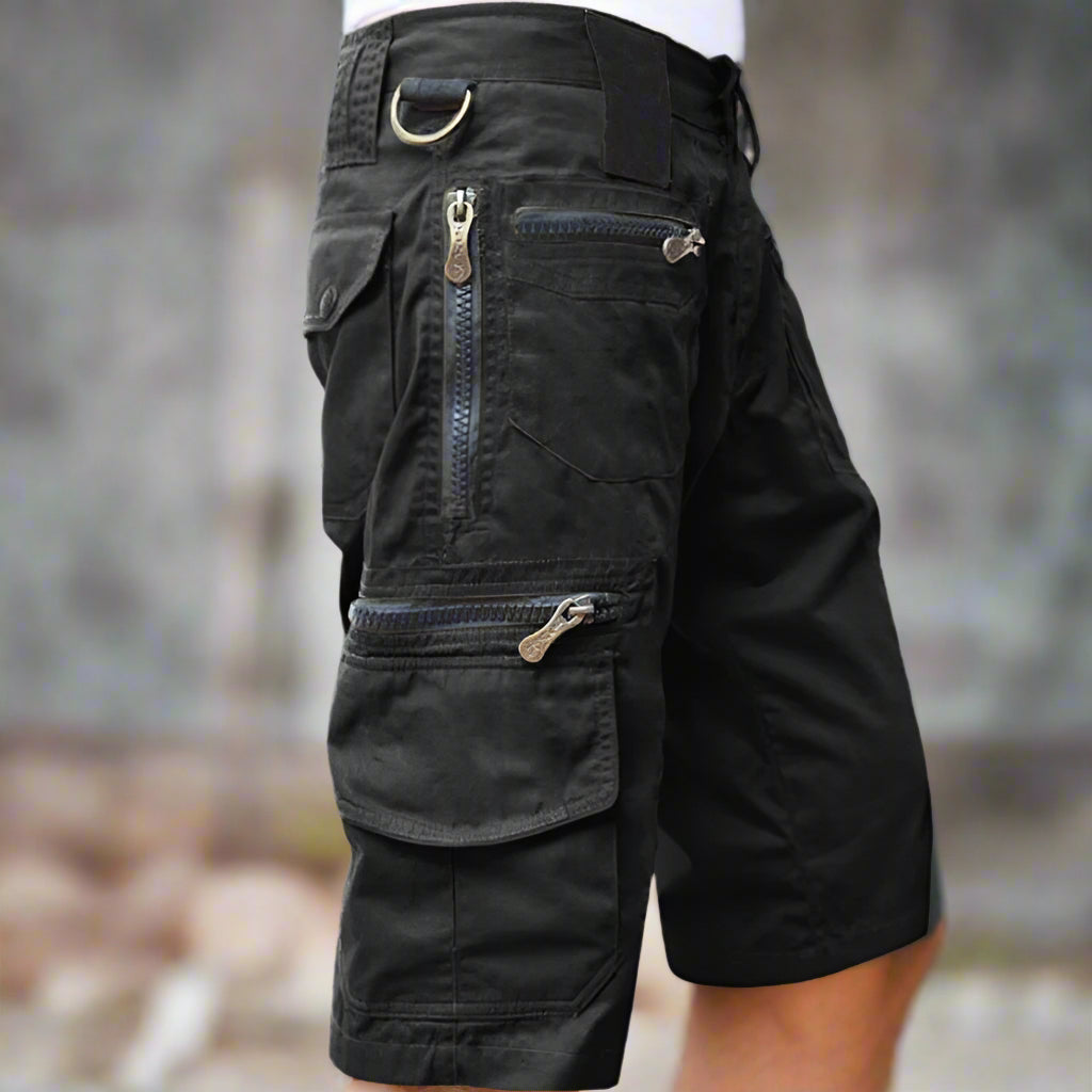 Raw Cargo Shorts - Kurze Hose mit Reißverschlüssen für Outdoor