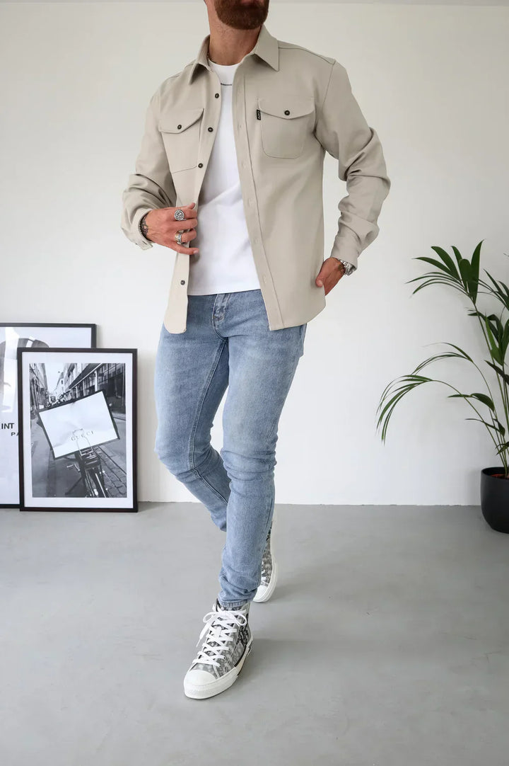 Gents hemdjacken | Klassisches Freitzeit Hemd Für Herren
