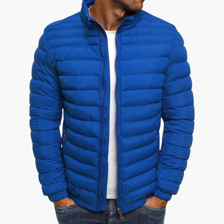 Steppjacke für Herren - Stylische wasserdichte Jacke mit Kragen