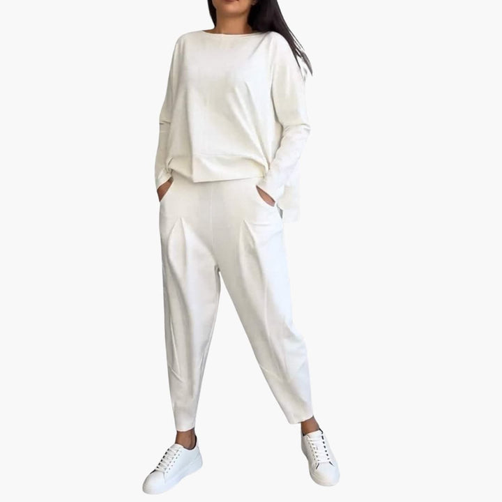 Lucia Twin Set - Bequemes Zweiteiliges Set mit Rundhalsausschnitt