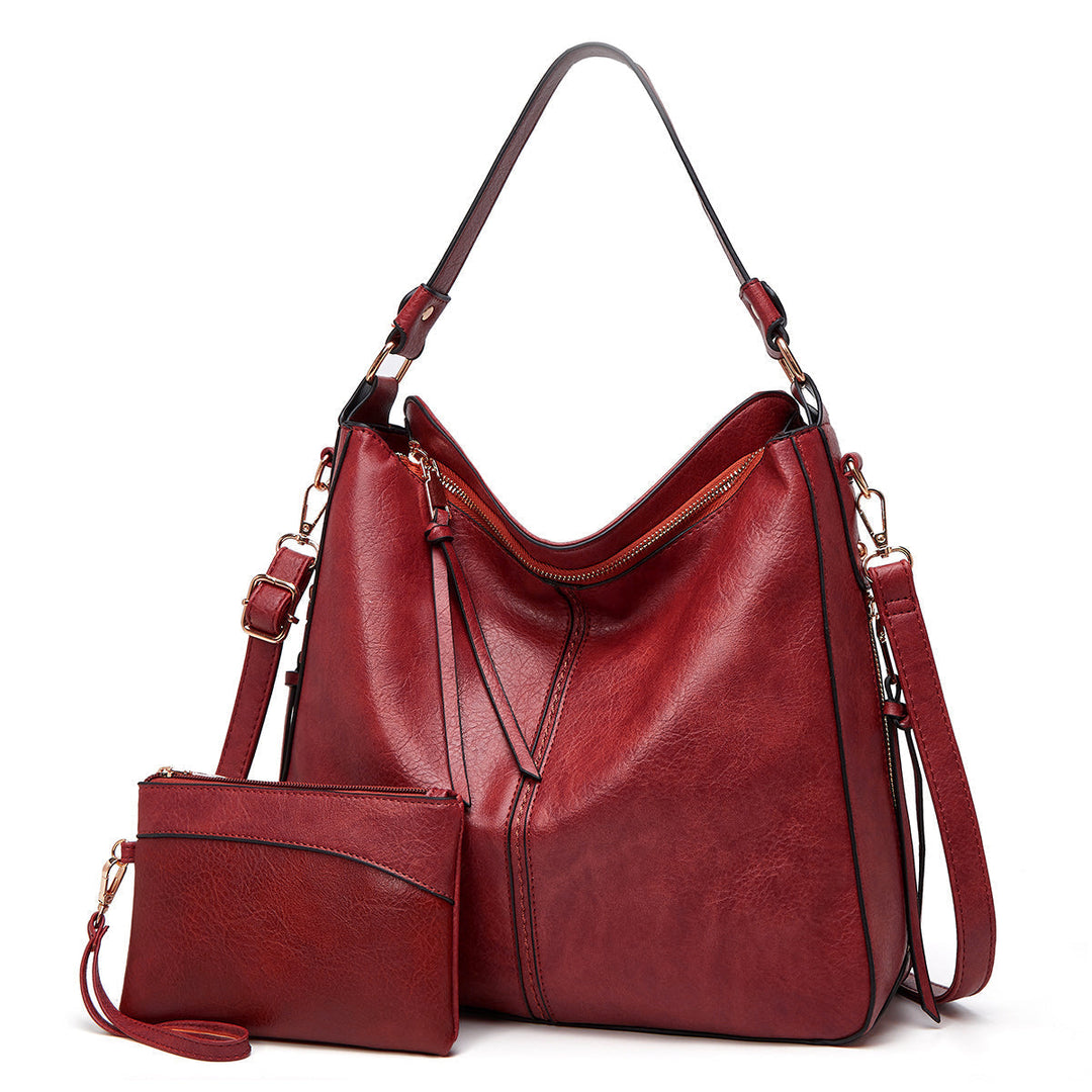 Weller Ledertasche | Elegante Ledertasche mit großem Fassungsvermögen und Seitentaschen