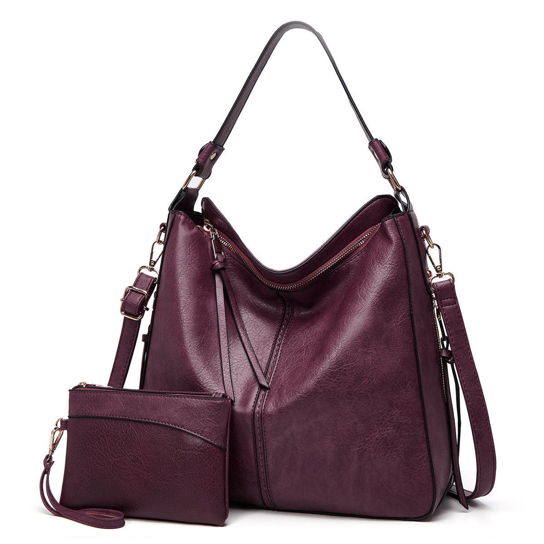 Weller Ledertasche | Elegante Ledertasche mit großem Fassungsvermögen und Seitentaschen