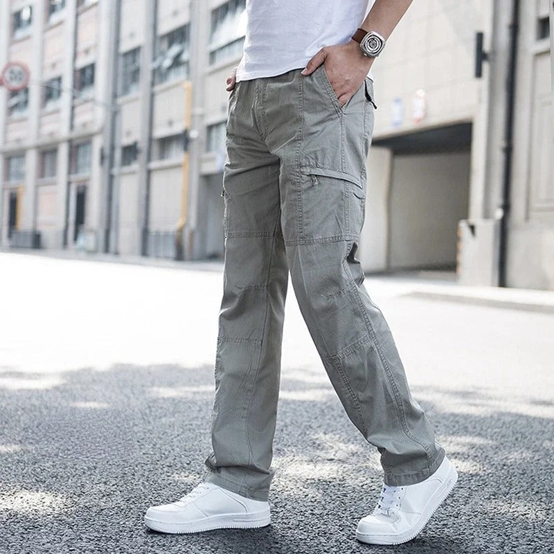 Alex Cargohose | Moderne Slim Fit Herren Hose mit Seitentaschen