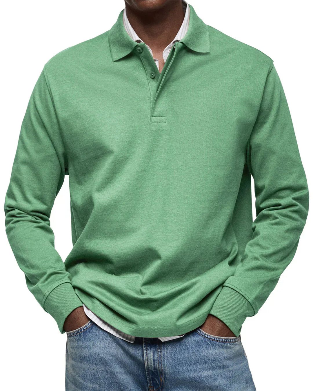 Gents Poloshirt | Klassische Herren Baumwolle Polo Mit Langarm