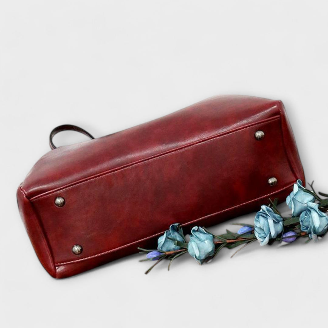 Silvia 3-in-1 Damen-Taschense | Bio-Leder Taschenset – Handtasche, Umhängetasche und Portemonnaie