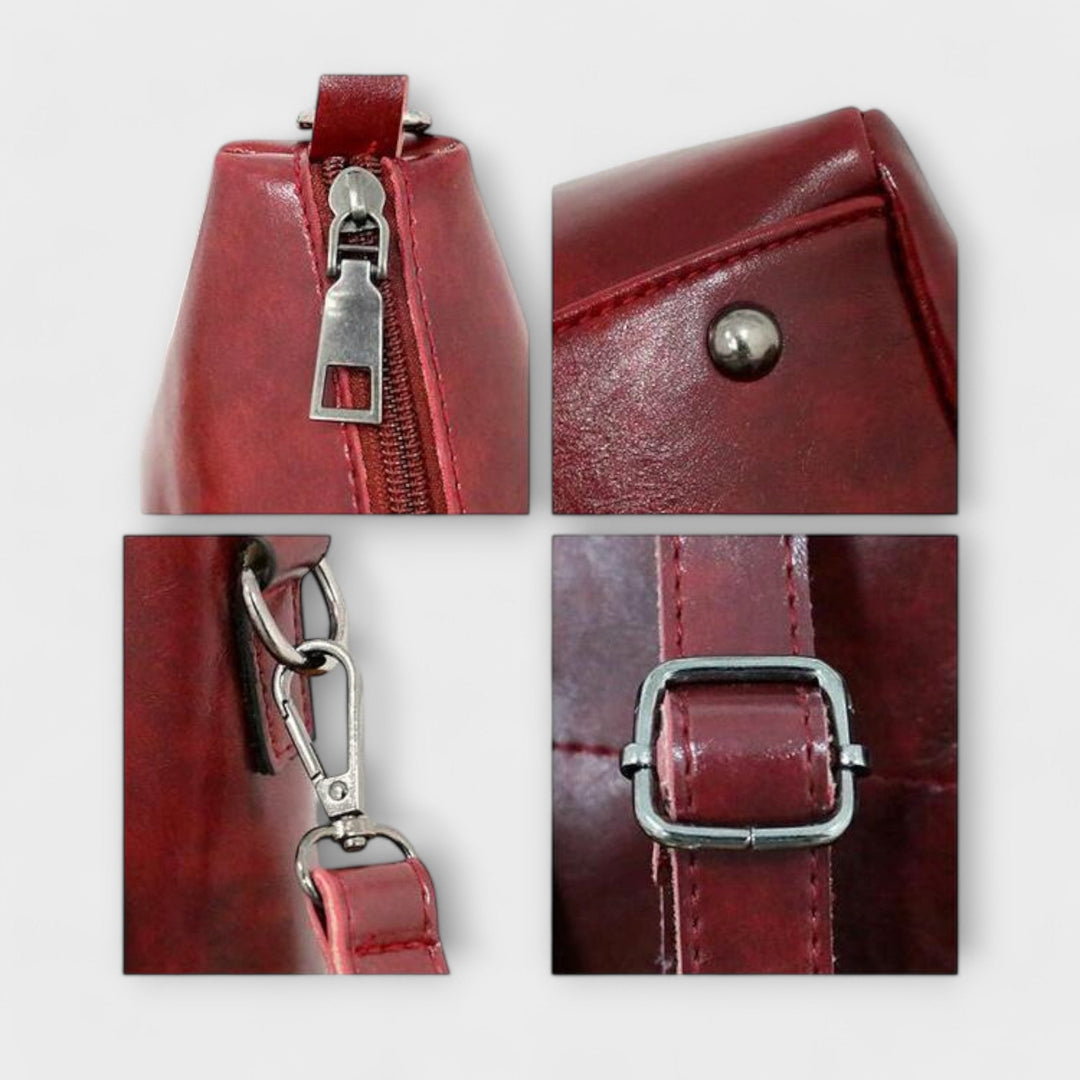 Silvia 3-in-1 Damen-Taschense | Bio-Leder Taschenset – Handtasche, Umhängetasche und Portemonnaie
