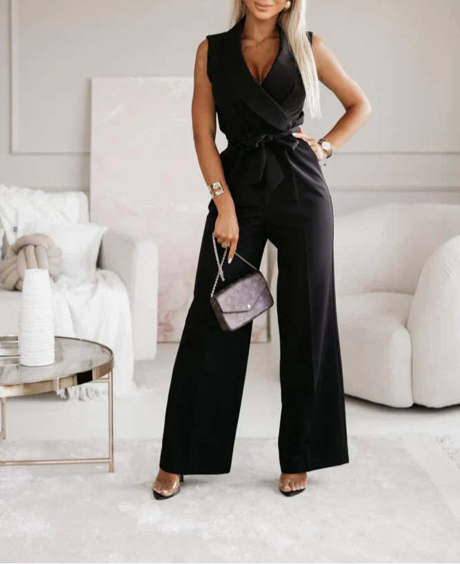 Jumpsuit - Eleganter Wickel-Jumpsuit für Sommer