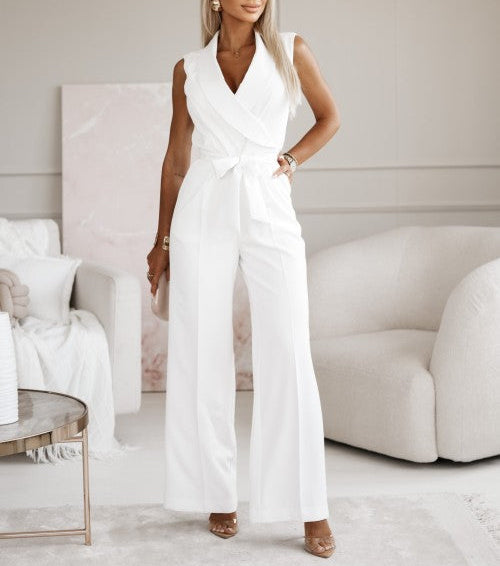 Jumpsuit - Eleganter Wickel-Jumpsuit für Sommer