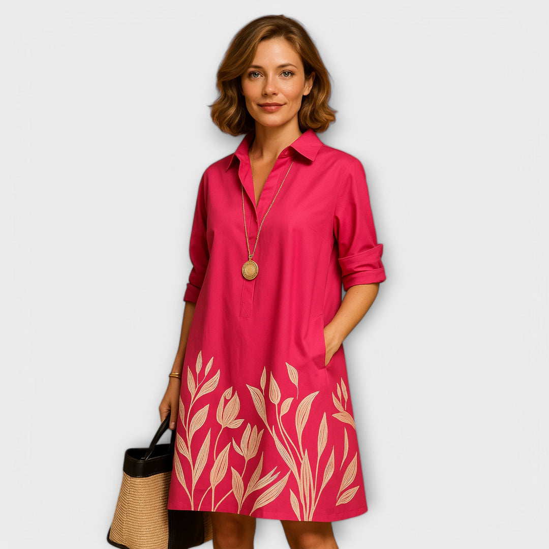 Hemdkleid für Damen - Modernes Sommerkleid mit Kragen