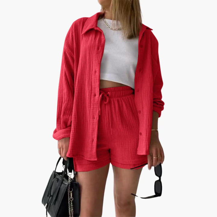 Musselin Zweiteiler - Luftiges Co-ord Set für Sommer