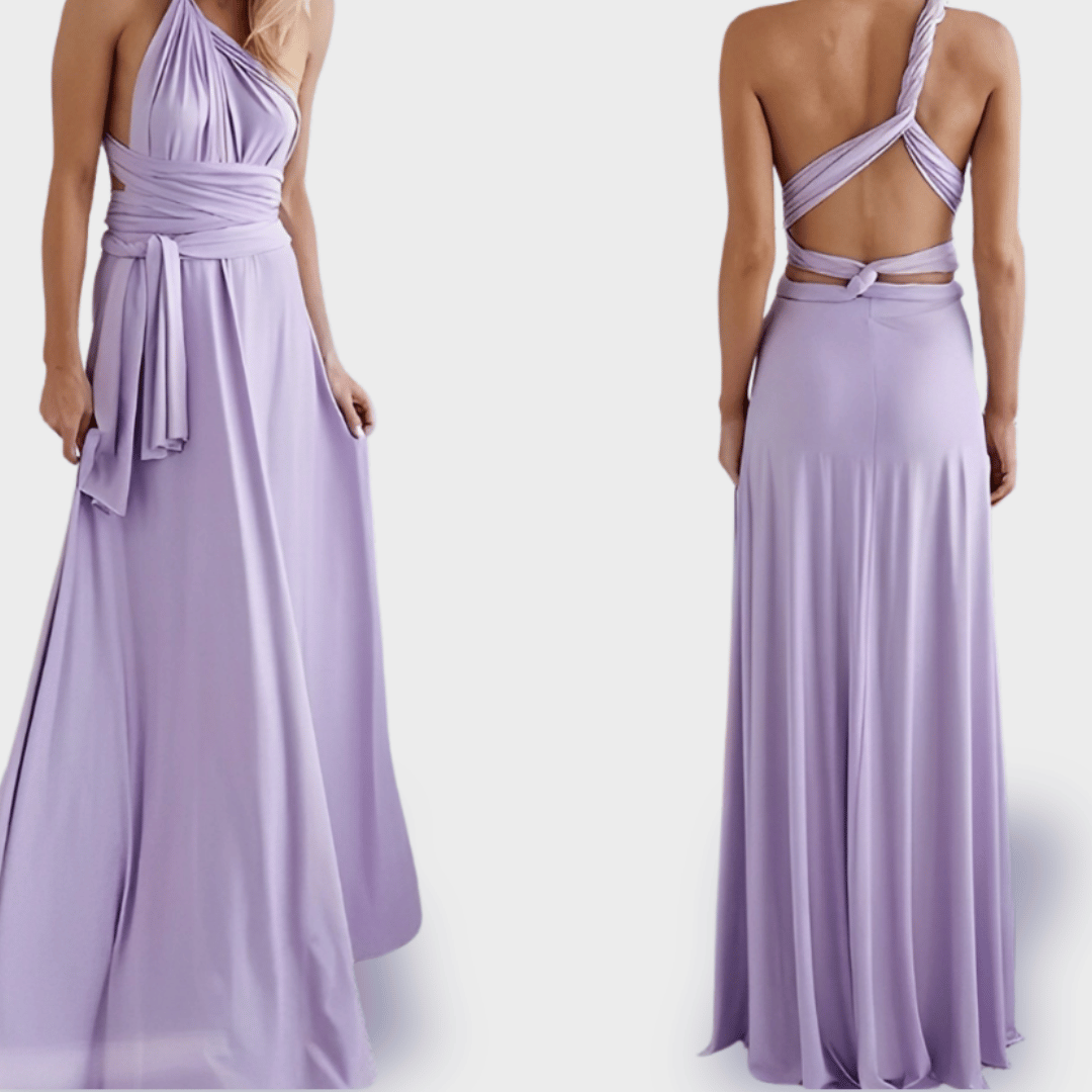 Luna Maxikleid | Hochzeitsgast Kleid aus Premiumstoff für elegante Auftritte