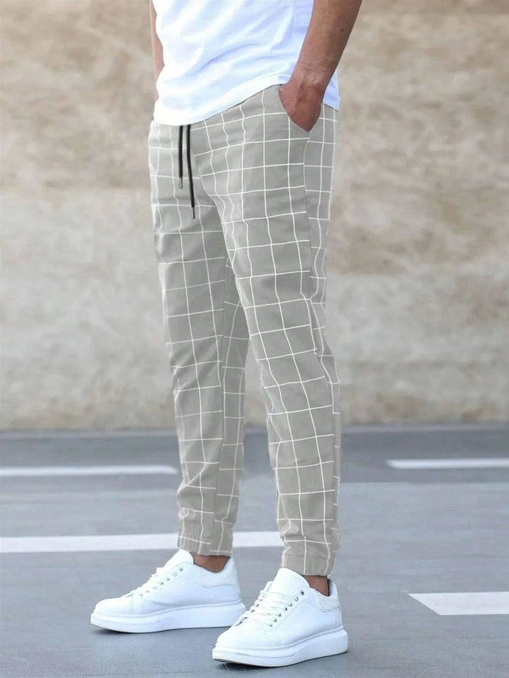 Alex Freitzeithose | Moderne Chino Karo Für Herren