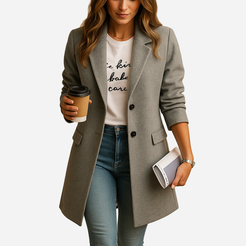 Mantel für Damen - Halb-lang & Elegant für den Herbst/Winter
