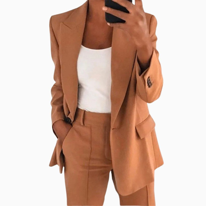 Hoseangzug - Bequeme Zweiteiler mit Blazer und Stoffhose