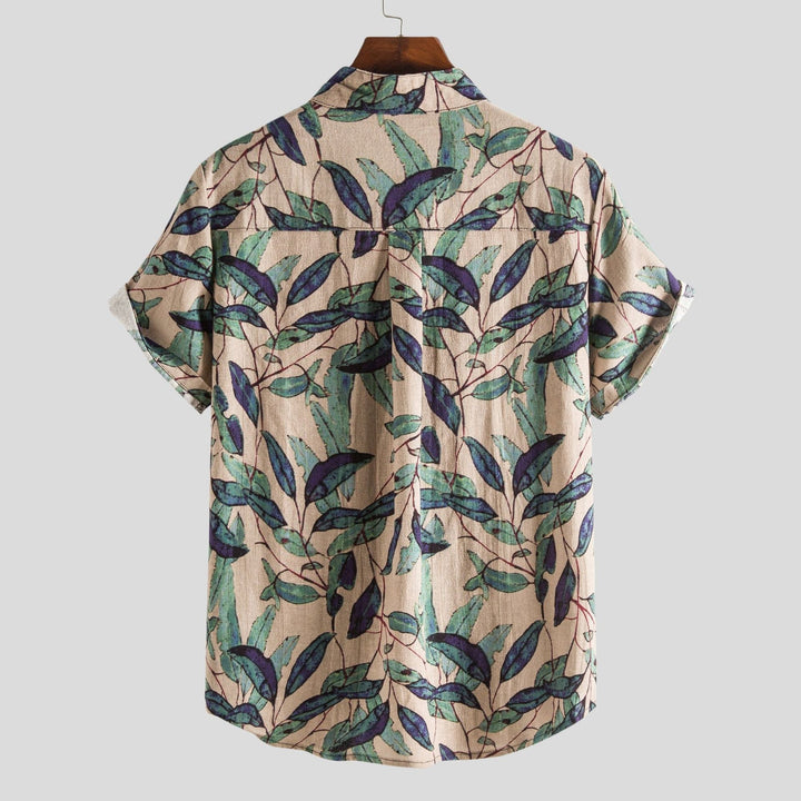 Gents Freizeithemd | Herren Kurzarm Hemd mit Ethno-Muster