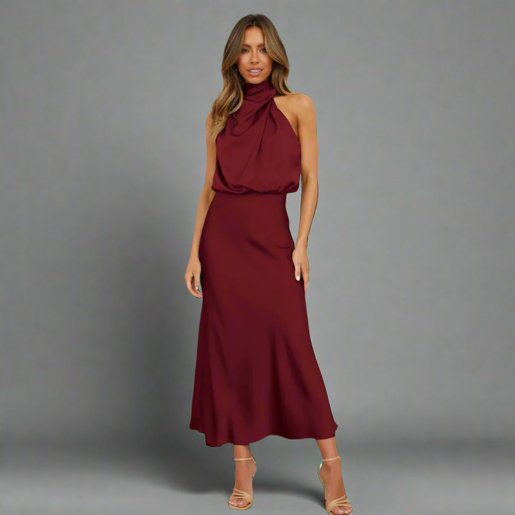 Luna Cocktailkleid | Elegantes Hochzeitsgast Kleid aus hochwertigem Stoff