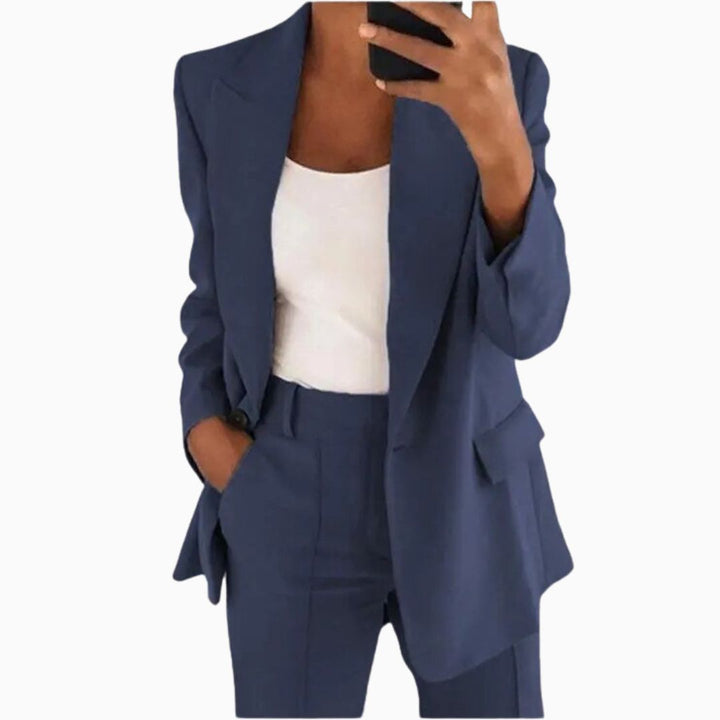 Hoseangzug - Bequeme Zweiteiler mit Blazer und Stoffhose