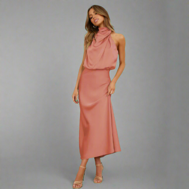 Luna Cocktailkleid | Elegantes Hochzeitsgast Kleid aus hochwertigem Stoff