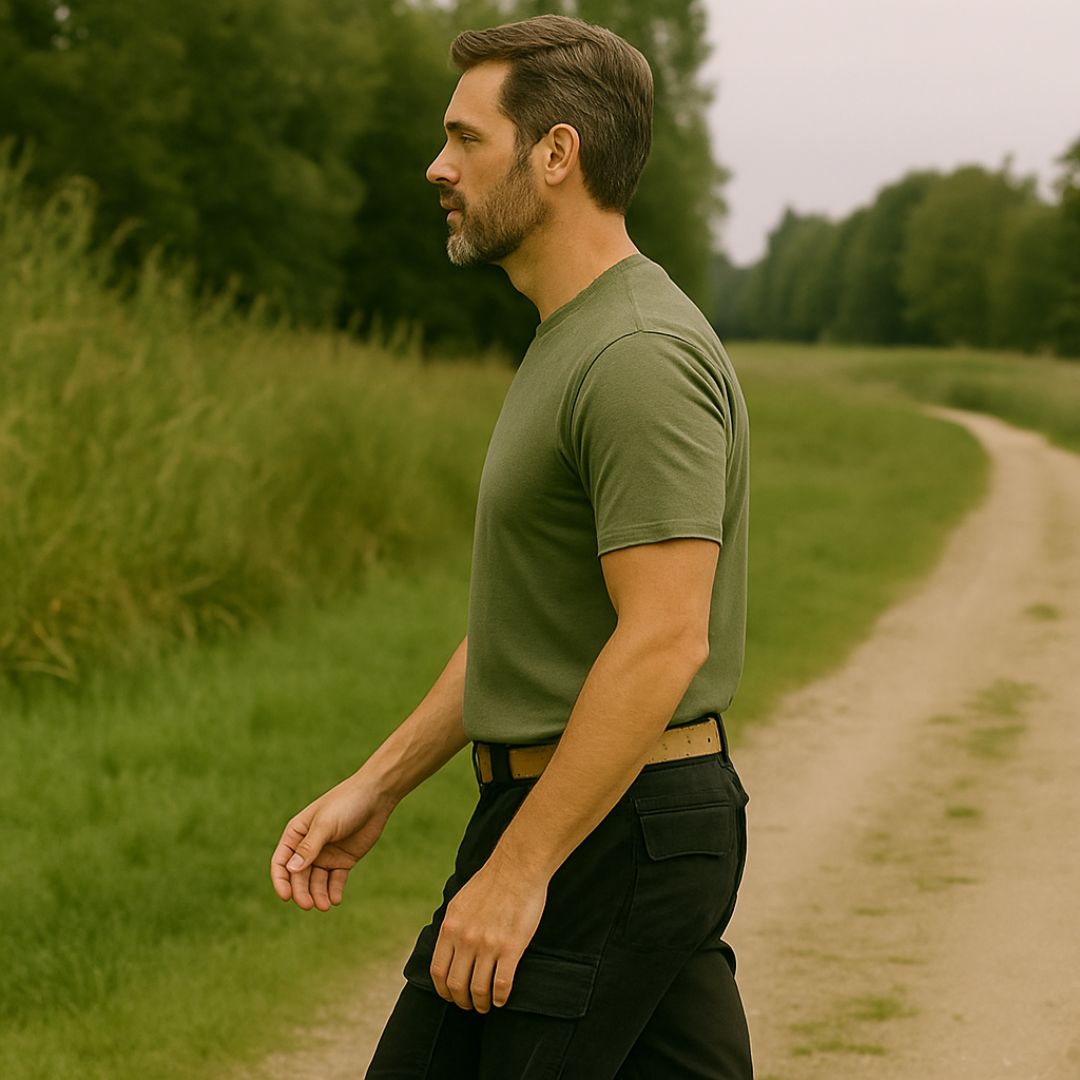 Cargohose - Robuste Kurze Wanderhose mit Gürtel für Outdoor