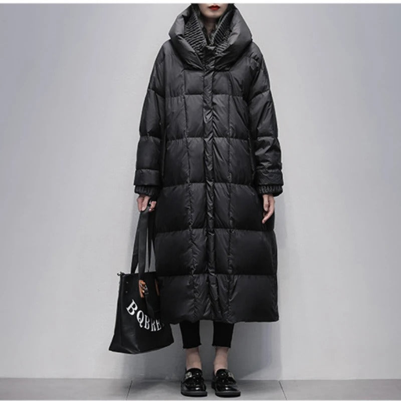 Alayá Daunenjacke | Trendy lange Winterdaunenjacke für Damen